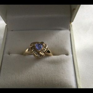 10 K Yellow Gold Tanzanite Ring